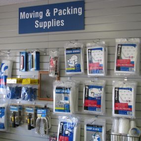 Packing and moving supplies sold on-site