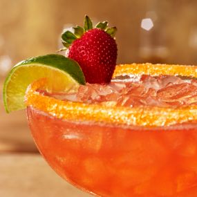 Strawberry Limoncello Margarita - Enjoy our newest Italian-inspired cocktail. A sweet strawberry margarita with Mi Campo Blanco tequila and Caravella limoncello.