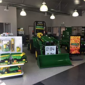 John Deere Utility Tractor and Toy Section at RDO Equipment Co. in Coulee City, WA