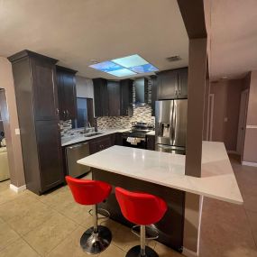 Beautiful Kitchen Remodel with new cabinetry & quartz countertops