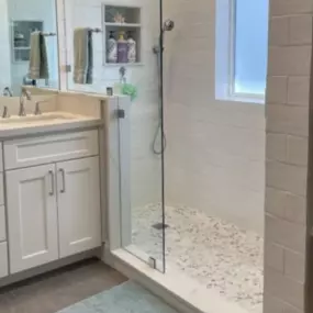 New Step-in Tile Shower