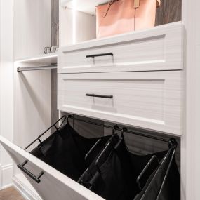 Keep your room and closet organized by including this laundry separator in your Closet Organization solution. Sort colors and whites as you use them, and save sorting time on laundry day.