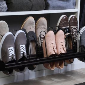 Shoe and undergarment organization are excellent finishing touches in a closet. They provide an easy way to store shoes and undergarments in an organized and easily accessible way. Shoe racks, storage boxes, and other organizational items can be placed on shelves, in drawers, or on hanging hooks in