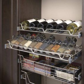 Tailored Living of North Tampa has innovations to improve every aspect of your home, to your specifications. Our experts can advise on the optimal way to store the things in your Pantry and anywhere else in your home. #TailoredLivingNorthTampa #FreeConsultation #SpiceWineStorage #TailoredToYourNeeds