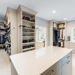 A walk-in #closet without an organizational storage system can be a chaotic nightmare. Unplanned space is underused space. By installing a #custom closet, you’ll be able to utilize every space for maximum function and beauty. Contact Tailored Living of North Tampa at (813) 444-9722 for your FREE con