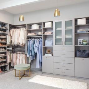 Bring a sense of functionality to your closet space with cabinets, shelves, bins, racks, valet rods, and more. Create a tailored closet organization system today. Call Tailored Living of North Tampa at (813) 444-9722 to schedule your FREE consultation. #closet  #organization  #design  #interiordesig