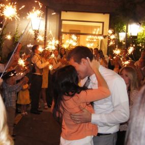 We include long sparklers for your send-off from the party!  Guests love this part!