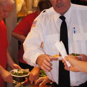 Even a bus driver for a corporate event enjoys a meal at Ivy House.