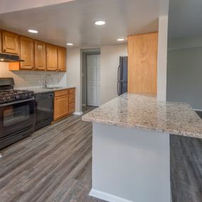 Kitchen Breakfast Bar at The Brook at Columbia apartments