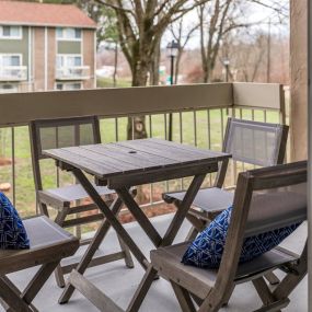 Private Balcony at The Brook at Columbia apartments