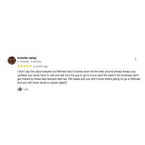 Google review of Law Office of Michael H. Joseph, PLLC | New York, NY
