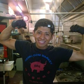 Duffy Promotions: our shirts have muscle! Put them to work for your business! 
T Shirts for Heirloom Market BBQ