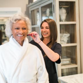 Dressing and bathing are just a few of the things we help seniors with. Visit our website to learn more.