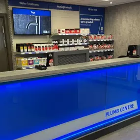 Inside Plumb Centre in Swansea