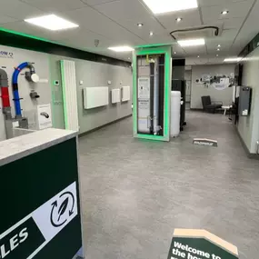 Renewables Centre inside Plumb Centre in Swansea