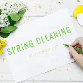 Spring cleaning is easier with Chem-Dry.