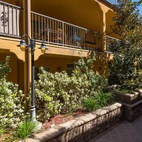 Exterior view of balconies at The Verandas in Canoga Park