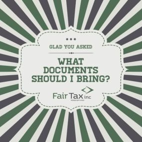 tax documents to bring