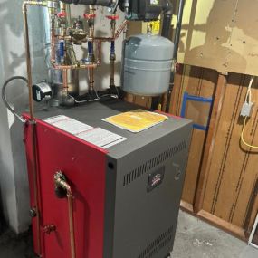 Hot Boiler Installation in Madison, NJ.