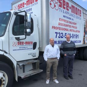 Mark and Gary Tilbor, owners of Seemore Appliance center - family owned and operated since 1959.