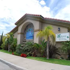 The front of the building at McKenzie Mortuary Services