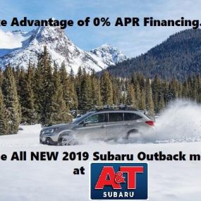 Take Advantage of 0%APR Financing on the all new 2019 Subaru Outback!