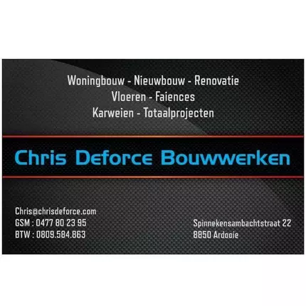 Logo von Bouwwerken Chris Deforce