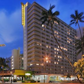 Romer Waikiki at The Ambassador exterior at night