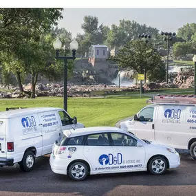 Commercial and residential electricians at D & D Electric.