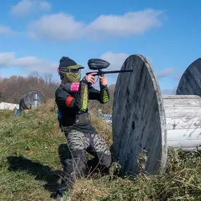 Play 12 awesome outdoor fields at White River Paintball