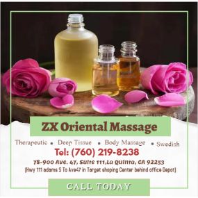 Our traditional full body massage in La Quinta, CA 
includes a combination of different massage therapies like 
Swedish Massage, Deep Tissue,  Sports Massage,  Hot Oil Massage
at reasonable prices.