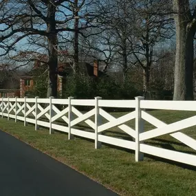 Vinyl Crossbuck Fence