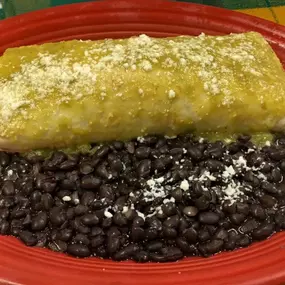 Try our delicious Green Burrito!