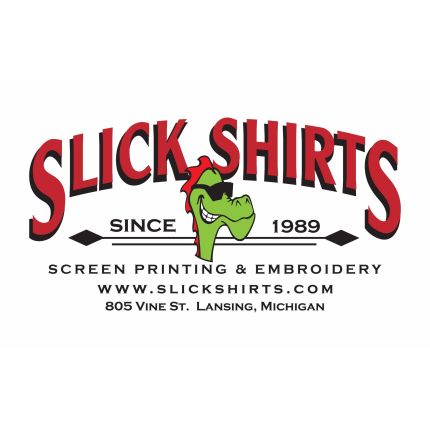 Logo de Slick Shirts Screen Printing and Embroidery
