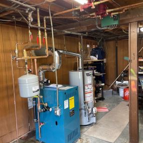 Burnham X-205 Gas Boiler installed in Stratford, CT.