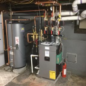 Burnham Alpine ALP105 Gas Boiler Installed in Trumbull, CT.