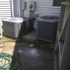 Two Carrier Performance 2.5 - 3 Ton 16 SEER Air Conditioning Systems Installed in Westport, CT