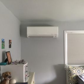 Mitsubishi 2 Ton Ductless Heat Pump Installed in Stratford, CT.