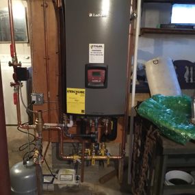 Lochinvar 105 BTU Gas Combi Boiler Installed in Stratford, CT.