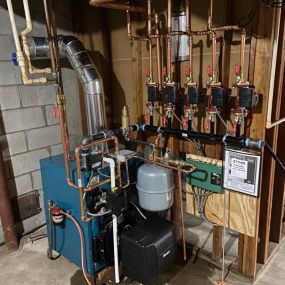 Burnham PV8H4WT 135000 Oil Boiler Installed in Sandy Hook, CT
