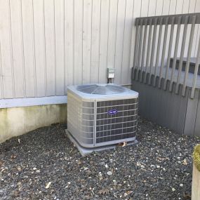 Carrier Performance 4 Ton 16 SEER Residential Air Conditioning System Installed in Fairfield, CT.