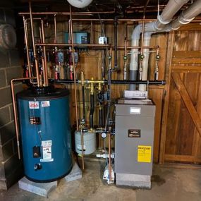 Installed a Burnham 105 BTU Gas Boiler and Burnham 35 Gallon Indirect Water Heater