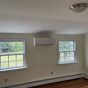 Installed two Mitsubishi Ductless Heat Pumps in Fairfield, CT