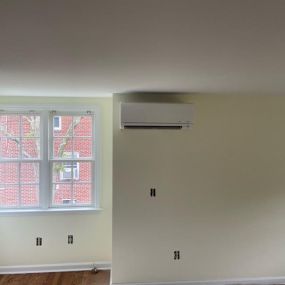 Installed two Mitsubishi Ductless Heat Pumps in Fairfield, CT