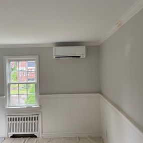 Installed two Mitsubishi Ductless Heat Pumps in Fairfield, CT