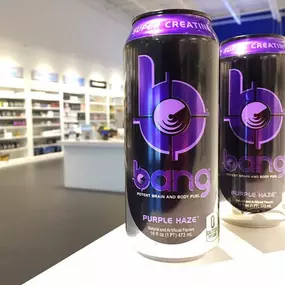 Stop by and try the new Purple Haze BANG Energy flavor this morning!