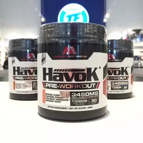 Havok Pre Workout is becoming a go-to for anyone looking for feel good energy, endurance in the gym, and no jitters!