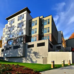 Outside building