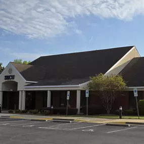 Outside view of the State Employees' Credit Union McGees Crossroads branch