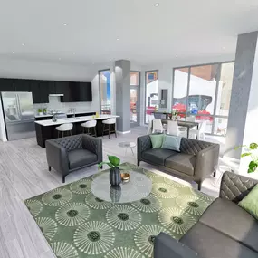 The Blonde Living & Dining Room
